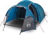 Vidaxl Tenda A Tunnel 3 Persone Blu Impermeabile