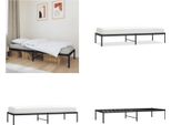 Vidaxl Struttura Letto In Metallo Nero 75X190 Cm - Struttura Letto - Cornici Letto - Struttura Letto - Letto