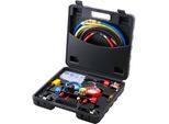 Vevor Manometro Del Refrigerante A 4 Vie Per Auto Set Di Misuratori Del Collettore Del Refrigerante, R134A-R12-R410A-R22 Ac 4 Pezzi Da 5 Piedi Di Tubi Flessibili Di Carica Misuratore Del Collettore Del Refrigerante Strumenti Diagnostici Per Auto Condizionatori D'aria