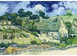 Puzzle Bluebird Vincent Van Gogh - Case Di Paglia A Cordeville 1000 Pezzi
