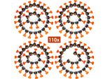 Clanmacy 110 Pezzi Sistema Di Livellamento Per Piastrelle Riutilizzabile, Sistema Di Livellamento Per Piastrelle, Cunei Per Piastrelle In Plastica, Sistema Di Livellamento, Croce Per Piastrelle Con Chiave Speciale, Per La Costruzione Di Pavimenti E Pareti