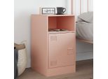 Maison Exclusive - Comodino Rosa 34,5X39X62 Cm Acciaio