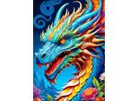 Enjoy Puzzle Drago Blu 1000 Pezzi