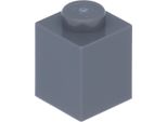 Lego® 250 Pezzi 3005 Mattoncini 1X1 Parte Basic 250 Grigio Scuro Bluastro