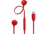 Jbl Tune 305C Cuffie Cablate In-Ear Per Chiamate/Musica Usb Type-C Rosso