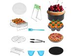 Accessori Per Friggitrice Ad Aria Jopassy, Set Di Accessori Per Friggitrice Ad Aria Da 12 Pezzi Per Friggitrice Ad Aria4.0Qt-8Qt