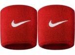 Nike - 2-Pack Swoosh Polsino CS1127 (Taglia Unica) (Scarlatto/Bianco)