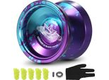Palla Yoyo In Alluminio, Regalo Yoyo Da Competizione Con Cuscinetto A Sfere, Corde E Guanto