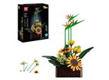 Blocchi Giocattolo Coil, Blocchi Da Costruzione, Set Di Costruzioni, Girasole In Vaso, Bouquet Di Uccelli Del Paradiso, Collezione Botanica, Da 8 Anni, Modello: 10024, 1608 Pezzi.