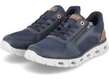 Rieker Scarpa Bassa Stringata Da Uomo Blu-Marrone-Bianco, Colore:Blu, Taglia EU:47