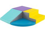 Costway Set Di Giochi In Gommapiuma Per Bambini Che Si Arrampicano E Gattonano, Set Di Giocattoli Da Costruzione Morbidi Per I Più Piccoli Per Lo Sviluppo