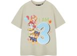 Paw Patrol - Maglietta "I Am 3"" Per Bambini - Compleanno A Maniche Corte NS8866 (98) (Beige)"