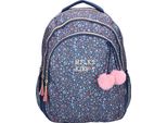 Zaino Vadobag Milky Kiss Floral Fame Con Bella Stampa Floreale Blue One Size