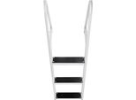 Succebuy Scaletta Per Barche Rimovibile A 3 Stadi, Portata 159 Kg, 610 X 455 X 1225 Mm