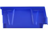 Succebuy Confezione Da 12 Contenitori In Plastica, 11" X 5"" X 5"" Contenitori Impilabili Per L'organizzazione, Resistenti Per Armadio, Cucina, Ufficio, Dispensa, Blu/Rosso"