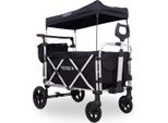 Fuxtec Carrello Pieghevole FX-CTL950 Nero Con Tetto - Carrello Pieghevole Per Il Trasporto | Borsa Posteriore, Maniglia Di Spinta Comfort E Prolunga Interna | Cintura A 5 Punti | Carrello A Mano/Carrello Porta Scale - L'originale Schwarz