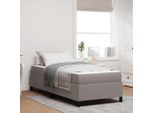 Vidaxl Letto A Molle Taupe 90 X 200 Cm Tessuto