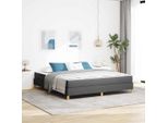 Maison Exclusive - Letto Boxspring Con Materasso Grigio Scuro 180 X 200 Cm Tessuto