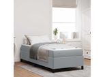 Maison Exclusive - Letto Boxspring Grigio Chiaro 90 X 200 Cm Tessuto