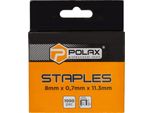 Punti Metallici Per Tappezzeria Tipo A/53 (1000 Pezzi) 8х0,7х11,3 Mm Polax
