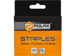 Punti Metallici Per Tappezzeria Tipo A/53 (1000 Pezzi) 10 X 0,7 X 11,3 Mm Polax