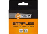 Punti Metallici Per Tappezzeria Tipo A/53 (1000 Pezzi) 14х0,7х11,3 Mm Polax