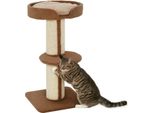 Fortuna Lai Tiragraffi 91 Cm Torre Per Gatti Con Pali In Sisal, Piattaforma, Cuscini Tiragraffi A Più Livelli, Albero Per Arrampicarsi, Per Gatti Di Taglia Media, Marrone Chiaro