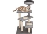 Fortuna Lai Albero Per Gatti Albero Da Gioco Tiragraffi Per Gatti Scala 5 Livelli Beige Grigio 48,5 X 48,5 X 100 Cm (Lxpxa)