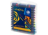 Astra Art&Hobby Pennarelli Acrilici Bifacciali - 24 Pezzi. Valigetta