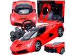 Lolex | Auto Sportiva Rc - 1:16 - Rosso - Con Luci A Led, Telecomando, Funzione Drift