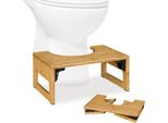 Sgabello Da Toilette Pieghevole In Bambù