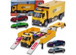 Lolex | Giocattolo Tir Con Parcheggio - 44 Cm - Con 4 Auto - Luci E Suoni - Gioco Creativo