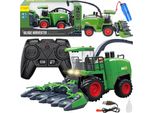 Lolex | Mietitrebbia Rc - 1:24 - Design Realistico - Con Luci E Suoni - Per Bambini Dai 6 Anni In Su