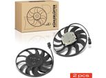 Frankberg 2X Ventola Raffreddamento Motore Per Audi A8 4H2 4H8 4HC 4HL Q7 Van 4MB 4MG