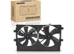 Frankberg 1X Radiatore Motore Doppia Ventola Con Telaio Ventola Radiatore Mitsubishi Lancer Viii Cya Cza Evo X 2.0L