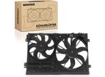 Frankberg 1X Radiatore Motore Doppia Ventola Con Telaio Ventola Radiatore Vw Golf V Vi Passat Touran Audi A3 8P1 Skoda