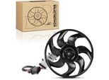 Frankberg 1X Radiatore Motore A Ventola Singola Senza Telaio Ventola Radiatore Vw Touareg 7L Audi Q7 4LB Porsche Cayenne