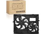 Frankberg 1X Radiatore Motore Doppia Ventola Con Telaio Ventola Radiatore Vw Touareg 7L6 7L7 Audi Q7 Van 4LB