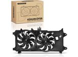 Frankberg 1X Radiatore Motore A Doppia Ventola Con Telaio Ventola Radiatore Fiat Doblo Furgone/Mpv 1.9L 1.2L