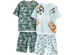 Bluey - Pigiama Bambino Con Pantaloncini, Maniche Corte (Confezione Da 2) NS9129 (98) (Verde/Blu)
