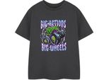 Hot Wheels - Maglietta "Big Action"" Da Ragazzo, Manica Corta NS9099 (128) (Carbone)"