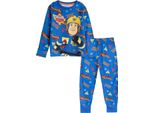 Fireman Sam - Pigiama Con Pantaloni Lunghi Per Ragazzi, Maniche Lunghe NS9106 (110) (Blu)