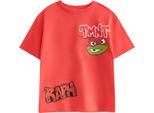 Teenage Mutant Ninja Turtles - Maglietta Da Ragazzo NS9111 (122) (Rosso)