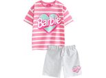 Barbie - Set Top E Bottom Per Bambine NS9019 (146-152) (Rosa)