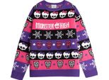 Monster High - Maglione Da Donna, Design Natalizio NS9276 (S) (Colorato)