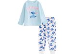 Lilo & Stitch - Pigiama Con Pantaloni Lunghi Per Bambina NS9402 (158-164) (Blu/Bianco)