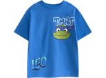 Teenage Mutant Ninja Turtles - Maglietta Da Ragazzo A Maniche Corte NS9115 (116) (Blu)