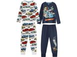 Hot Wheels - Pigiama Con Pantaloni Lunghi Per Bambini (Confezione Da 2) NS9403 (140) (Colorato)
