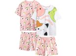 Squishmallows - Pigiama "Feeling Mallow"" Con Pantaloncini Per Bambina (Confezione Da 2) NS9393 (140) (Rosa)"