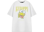 Hello Kitty - T-Shirt Da Donna A Maniche Corte NS9050 (3XL) (Bianco)